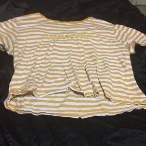 Yellow crop-top